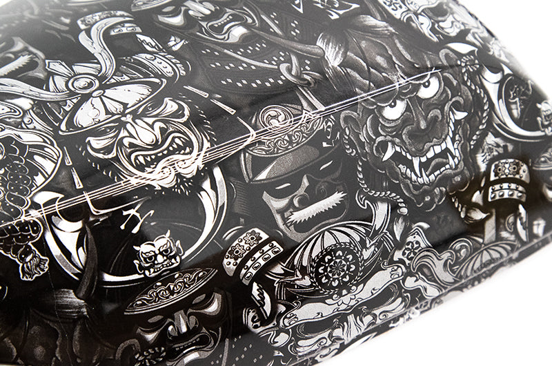 OLM Graphic Design Mirror Covers (Dragons & Samurais) - 2015-2021 Subaru WRX / STI