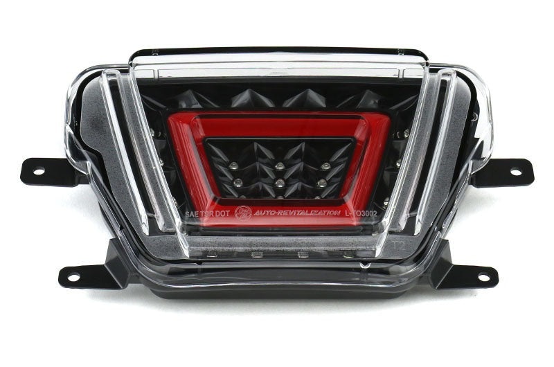 OLM V2 F1 Style Multifunction 4th Brake Light (Clear Lens, Black Base, Red Bar) - 2020+ Supra
