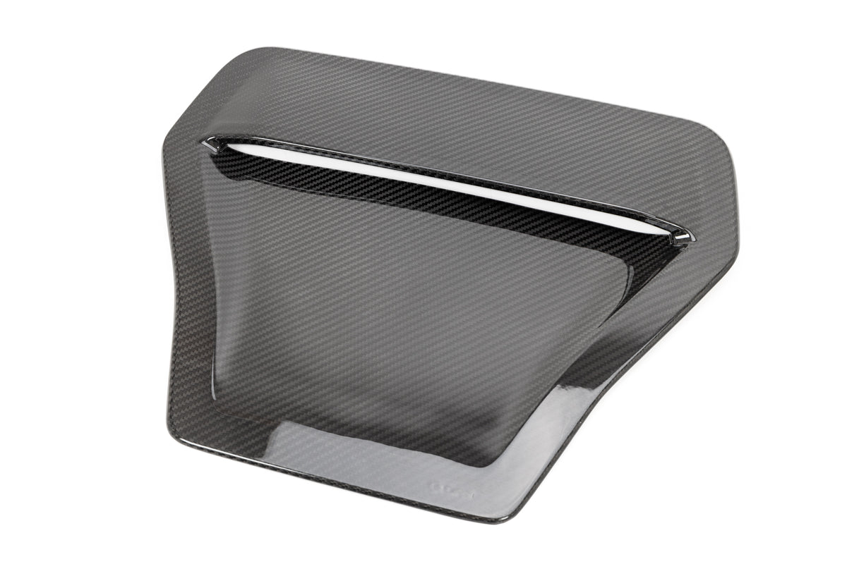 OLM LE Carbon Fiber Hood Scoop Cover - 2017 - 2021 Honda Civic Type R