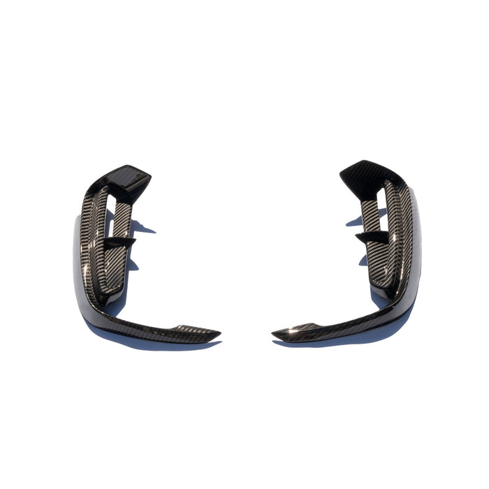OLM LE Dry Carbon Fiber Rear Bumper Garnish - Honda Civic Type R FL5