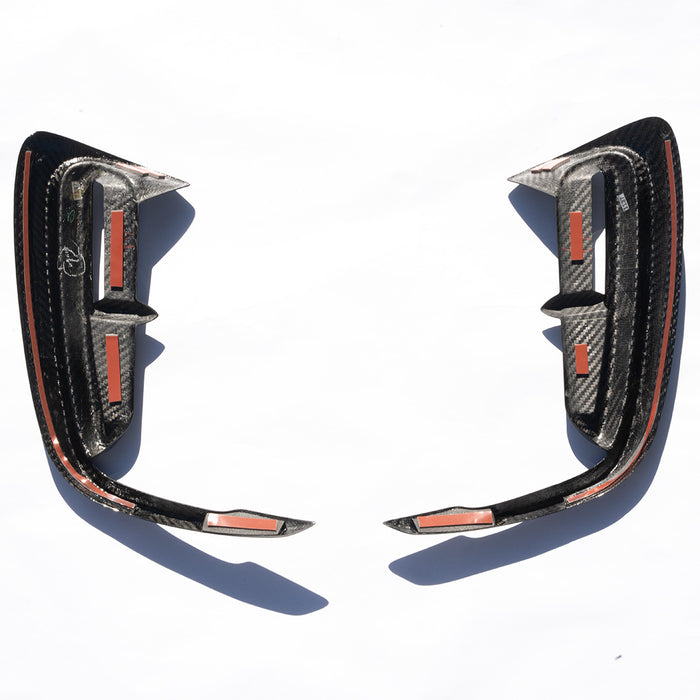 OLM LE Dry Carbon Fiber Rear Bumper Garnish - Honda Civic Type R FL5