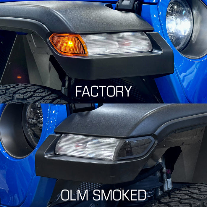 OLM Full Replacement LED Front Sidemarkers  - 2018+ Jeep Wrangler