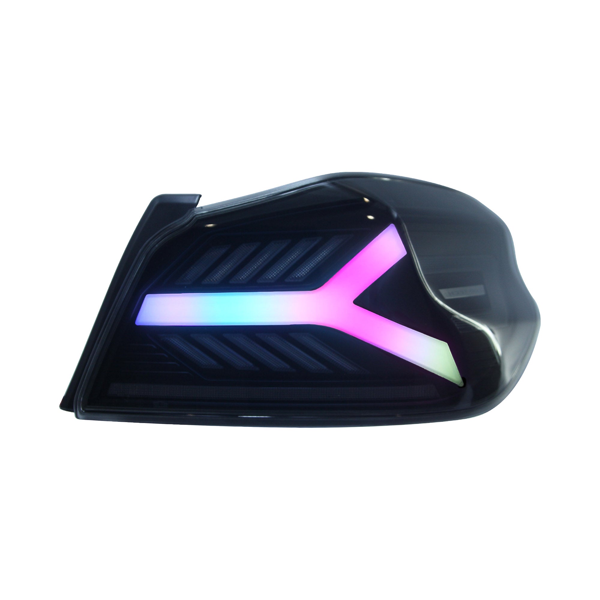OLM Y-Spec LED Taillights (Smoke Lens White Optic w/RGB) - 2015-2021 W