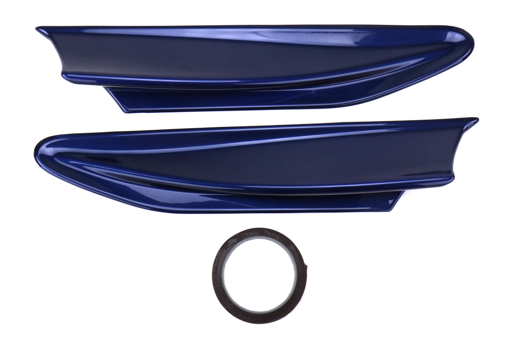 OLM Paint Matched TRD Style Aero Fins - Galaxy Blue Pearl (E8H) - 2013-2016 Scion FR-S / 2013-2020 Subaru BRZ / 2017-2020 Toyota 86