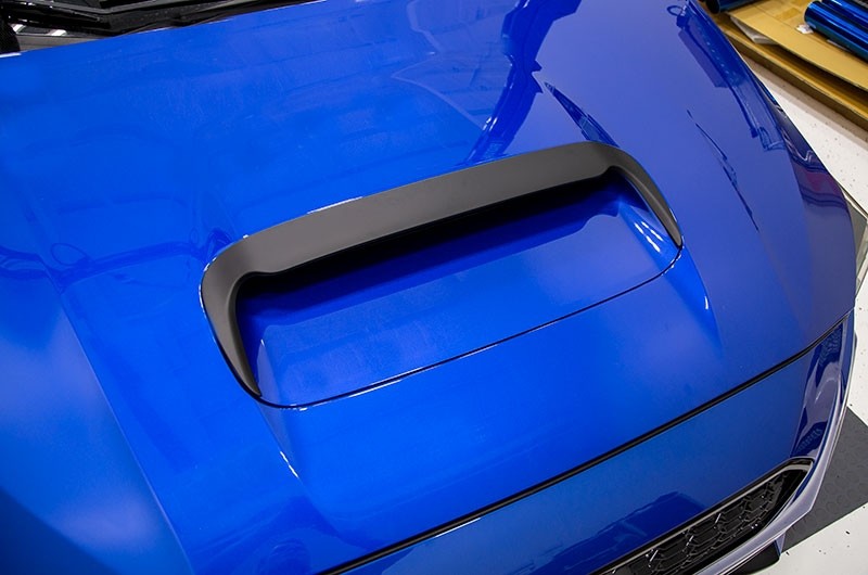 OLM Hood Vent Extension V1.1 (Matte Black) - 2015-2021 WRX / STI