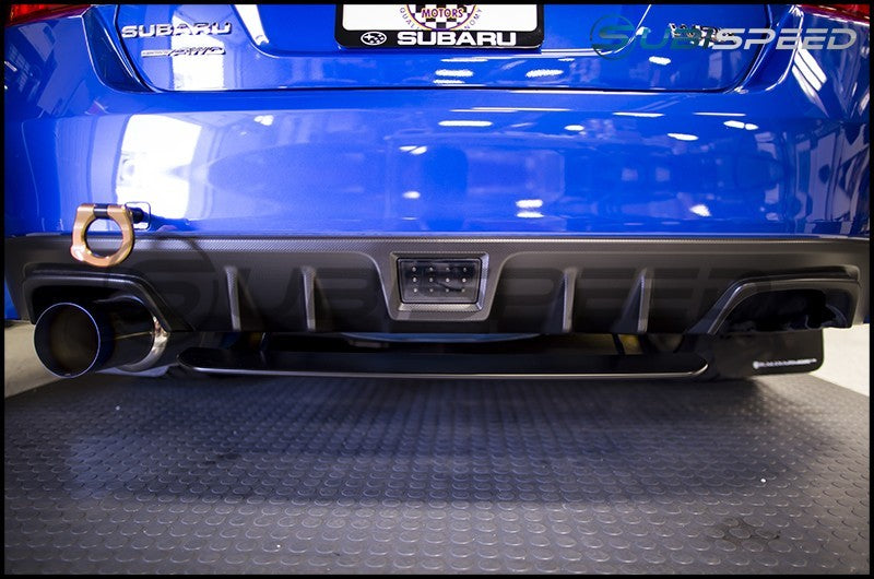 OLM S Style Rear Diffuser - 2015+ WRX / 2015+ STI - Black