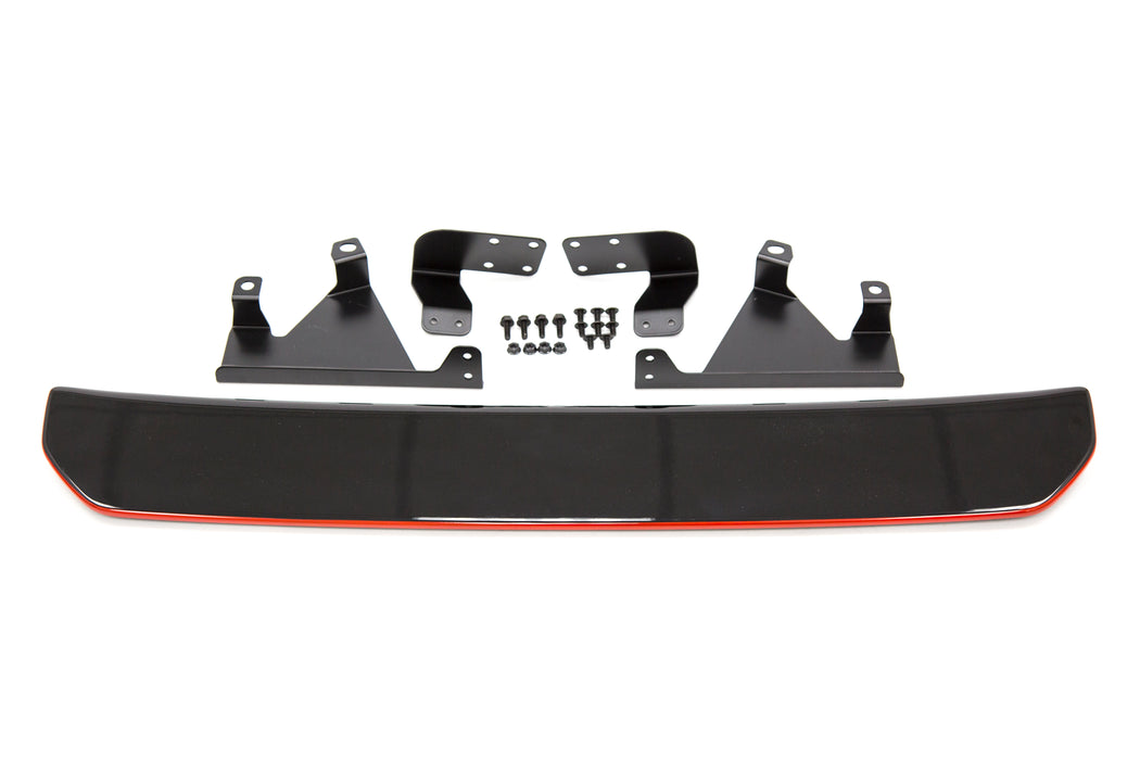 OLM Gloss Black S Style Rear Diffuser w/ M7Y Red Line- 2015-2021 WRX / STI