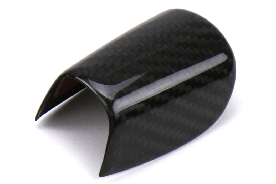 OLM LE Dry Carbon Fiber CVT Shift Knob Trim Cover - 2015-2021 Subaru WRX / 2014-2018 Forester / 2016-2017 Crosstrek (CVT Models)