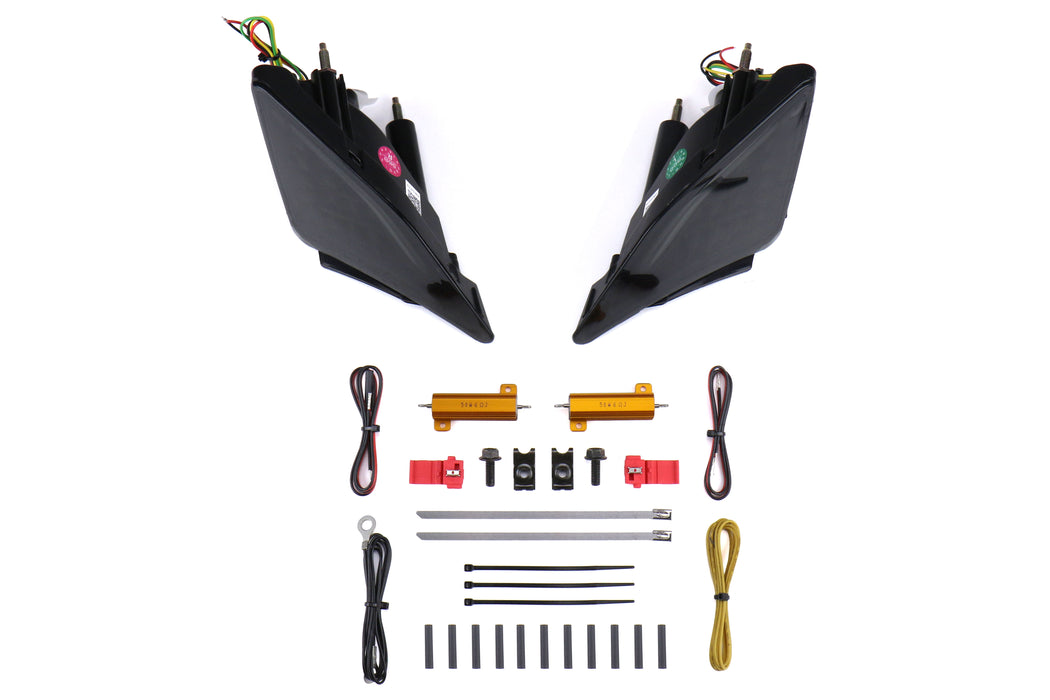 GCS Turn Signal / DRL Corner Lights V2 Smoked - 2013-2016 Scion FR-S / 2013-2020 Subaru BRZ / 2017-2019 Toyota 86
