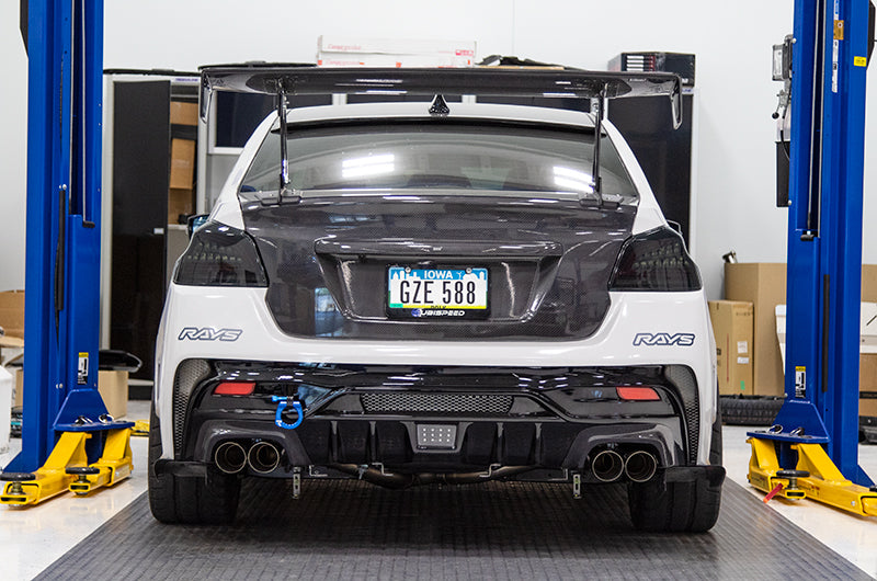 OLM Spec CR Tail Lights (Smoked Lens, Black Base) - 2015-2021 Subaru WRX & STI