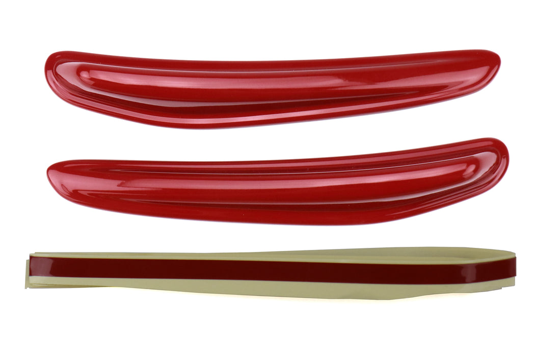 OLM Paint Matched JDM Style Canards - Pure Red - 2015-2021 Subaru WRX / STI