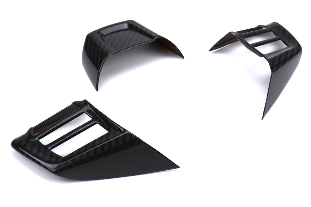 OLM LE Dry Carbon Fiber Steering Wheel Covers - 2015 WRX / 2015 STI