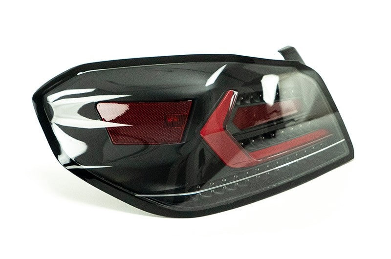 OLM Evolution Tail Lights (Clear Lens, Black Base, Red Bar) - 2015-202