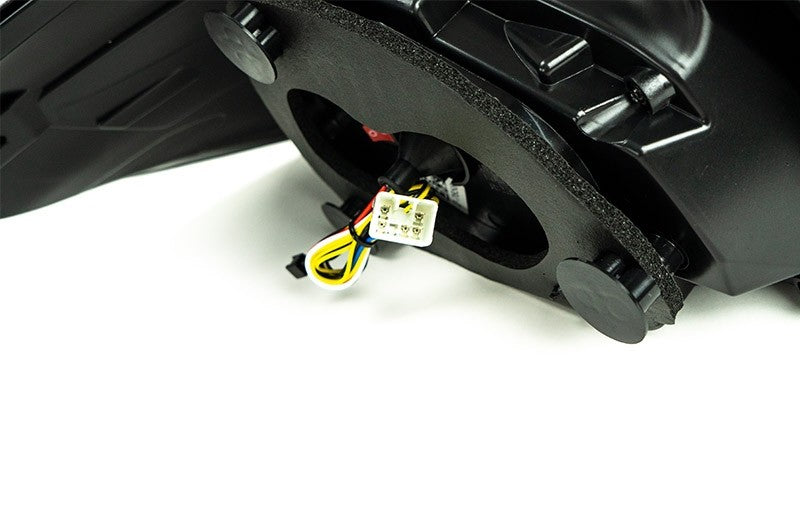 OLM Evolution Tail Lights (Clear Lens, Black Base, Red Bar) - 15+ WRX