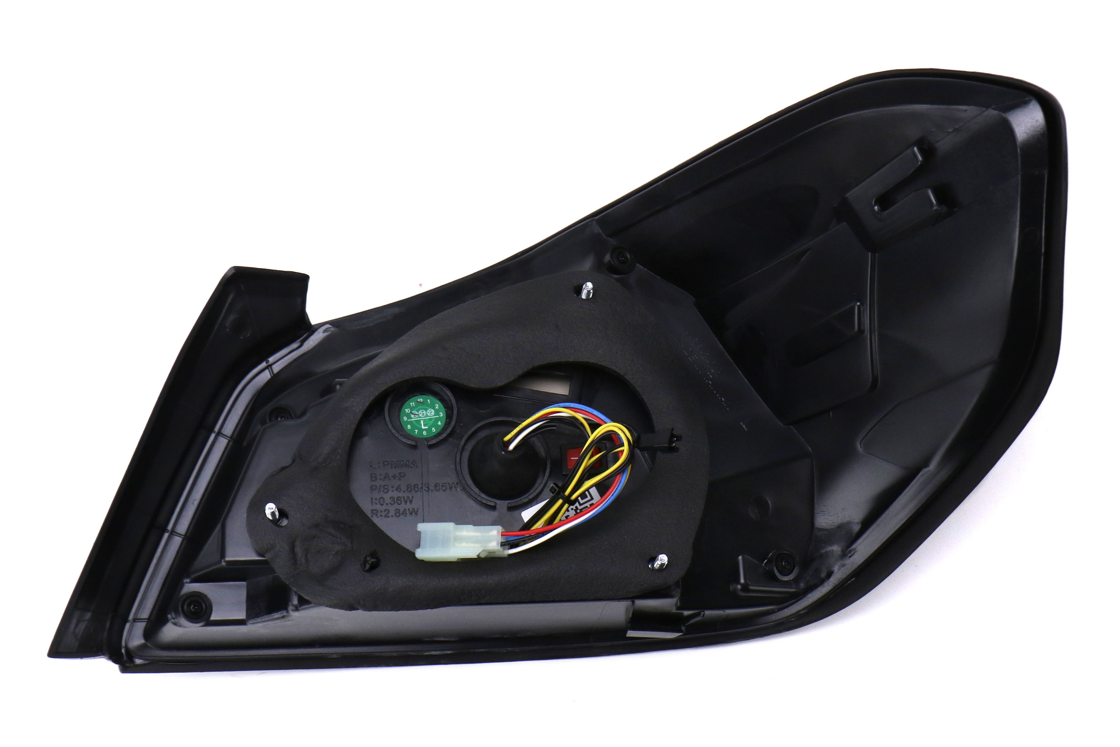 OLM Evolution Tail Lights (Smoked Lens, Black Base, Red Bar) - 15+ WRX
