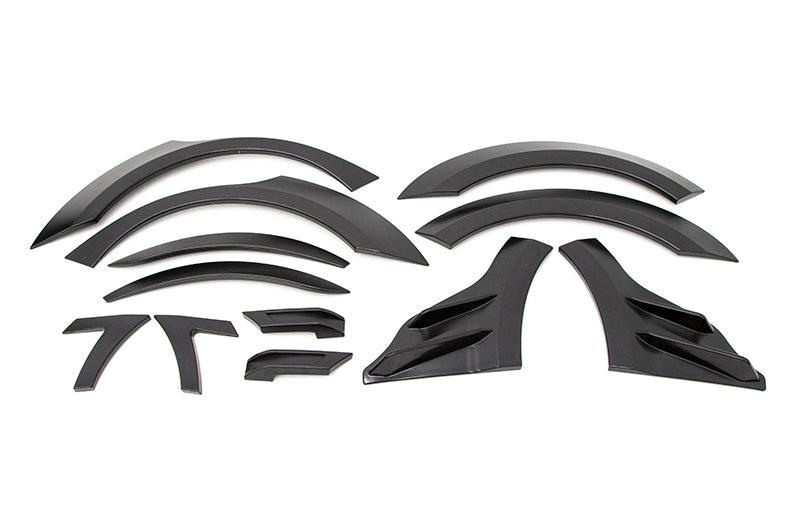 OLM S209 Style Paint Matched Fender Flare 12pc Set (Crystal Black Silica) - 2018-2021 Subaru WRX   S
